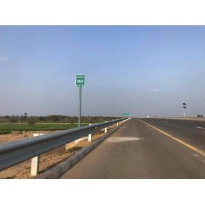 Hot Dip Galvanized Highway Guardrail Systems Crash Barrier Q345 Steel