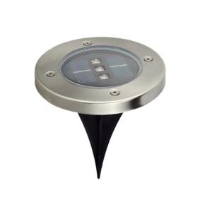 Round 5W Solar Power LED Underground Light LED Garden Light White Warm White RGB color