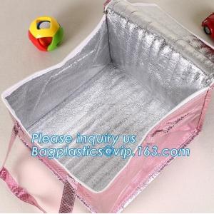 Reusable aluminium Portable Oxford Cloth Insulation lunch bag Quality Thermal