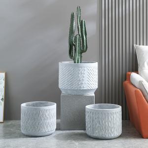 Stunning Plant Display With Fiber Clay Planters Durable And Stylish