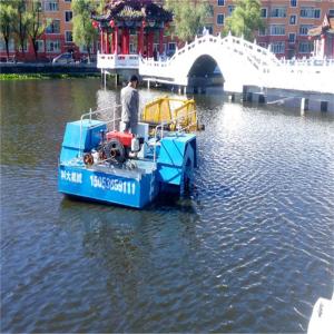 3CBM 2000m2/HR Trash Skimmer Machine Water Hyacinth Harvester Boat