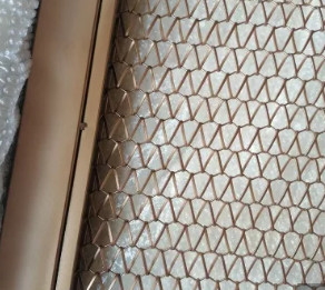 Decorative Spiral Wire Chain Mesh Belt Architectural Mesh Panels