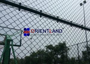 China Oil And Gas Station Chain Link Fencing Wire , Anti Climb Mesh Fencing Round Post on sale
