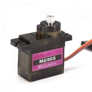 TIANKONGRC MG90S  9g Aluminum Gear Servo Motor Micro Servo For RC Airplane Robot DIY Project Parts.(Without mechanical limit)