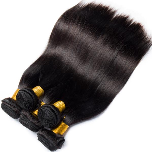 Buy Double Weft Straight Virgin Human Hair Bundles 8A Grade Free Tangle No Shedding at wholesale prices