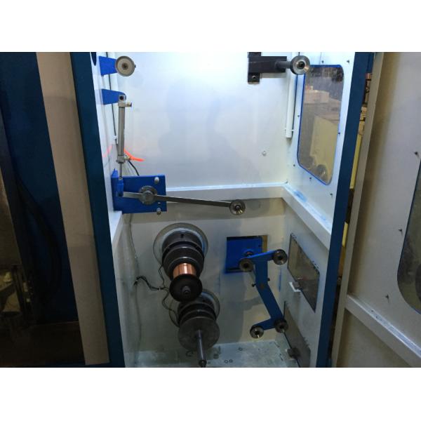 0.8mm-1.4mm Customized Wire Drawing Machine With Double Spoolers 15KW Main Motor