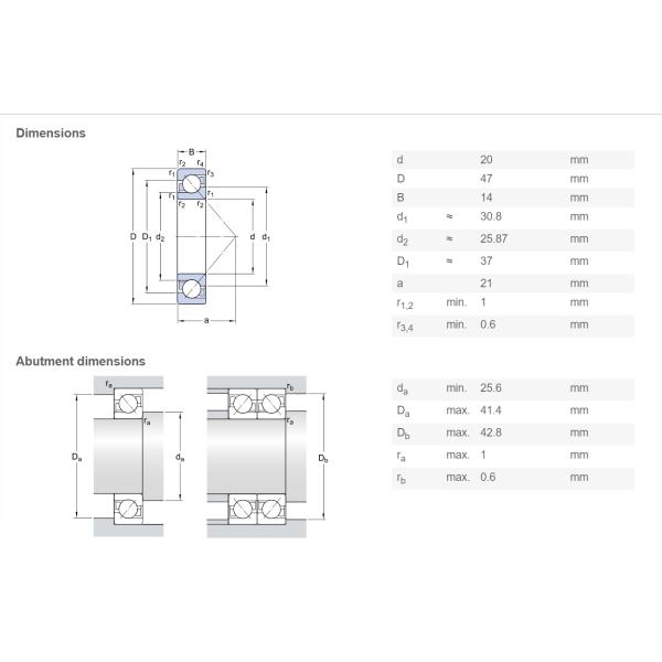 7204BEP 7205BEP 7206BEP Single Row Angular Contact Ball Bearing For Repair Welding Machine