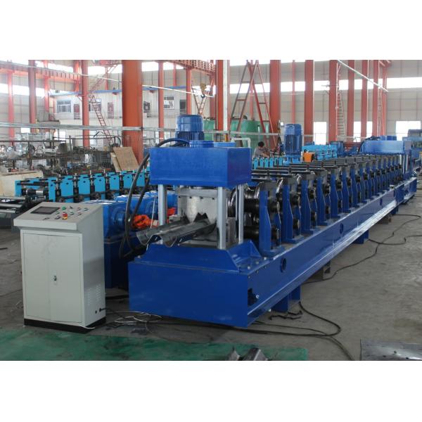 High Speed 15 Station GI Highway Guardrail Roll Forming Machine With Hydraulic