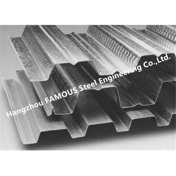 Anti Seismic Galvanized Corrugated Steel Floor Decking Permanent Upholding