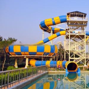4-Person Big Water Park Slide Equipment for Adults