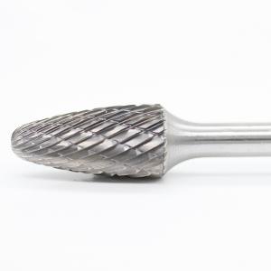 China SF Tree Radius End Tungsten Carbide Burr Double Cut 1/4 Shank Die Grinder Bits For Metal Working on sale