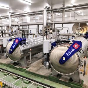 China Vertical Continuous Crateless Canning Sterilization Retort System Automated on sale