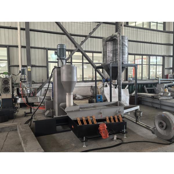 Heavily Printed BOPP Plastic Film Double Stage Single Screw Extruder Recycling Extruder Machine