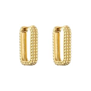 24K Chunky Gold Plated Hoop Earrings