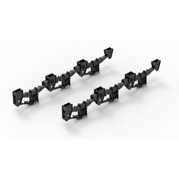 HJ 3 Axles Front Mechanical Suspension Amercian Underslung Series With 8-10 Pcs