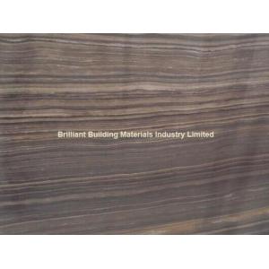 Brown Wooden Veins Marble Semi-Slab(Vein Cut)