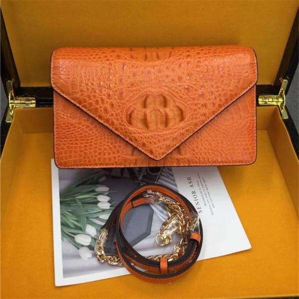 Exotic Alligator Skin Women Small Clutch Bag Genuine Crocodile Leather Female