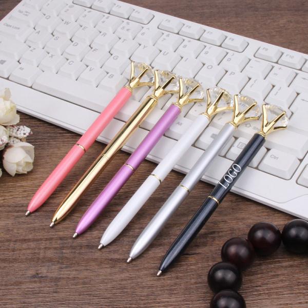 Diamond pen stationery neutral pen metal ballpoint pen 32*26*22cm laser logo customized