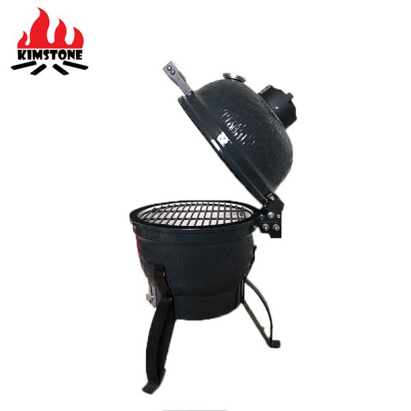 Auplex Kimstone Kamado Style Ceramic Smoker Bbq Grill 13 Inch Charcoal Bbq Grill