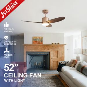 52-Inch Decorative Ceiling Fan with Light Rose Gold Finish for Luxurious Spaces