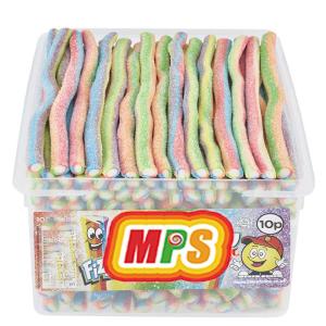 China Ribbon Line Sweet Sour Rainbow Straws Coated Long Gummy Candy on sale