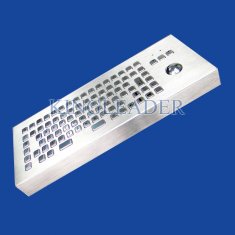 Vandalism Industrial Computer Desktop Metal Keyboard With Trackball