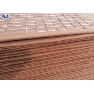 Brown Military Gabion Box, Hesco barrier Galvanized Gabion Box Effective