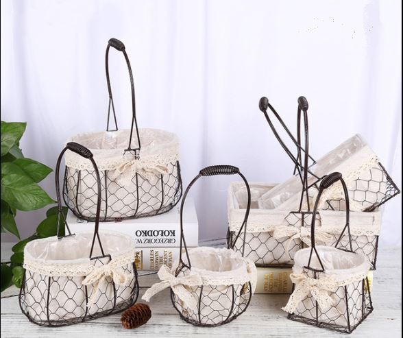 Buy Holiday Gift Iron Basket at wholesale prices