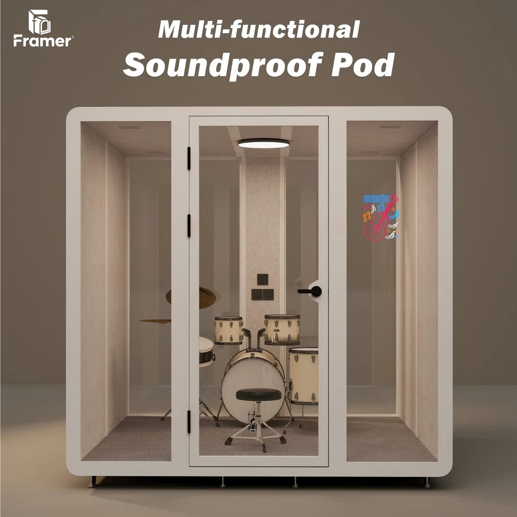 Movable Recording Pod Quick Disassembly Portable Studio Booths Multi Functional