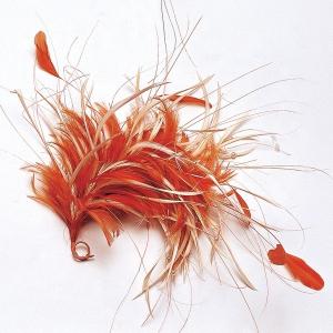 Quality 15*30 cm Millinery Supplies Hackle Feather Flower Mount with Wire Accessory for sale