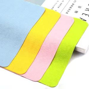 Custom Cute Anti Fog Lens Cloth Eyeglass Microfiber Cloth 140gsm To 300gsm