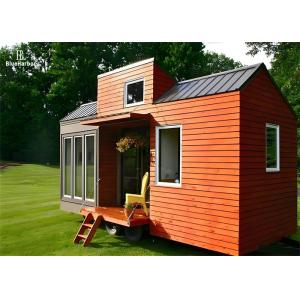 China 1-2 People Prefab Tiny House On Wheels Customized With Dormer Roof on sale