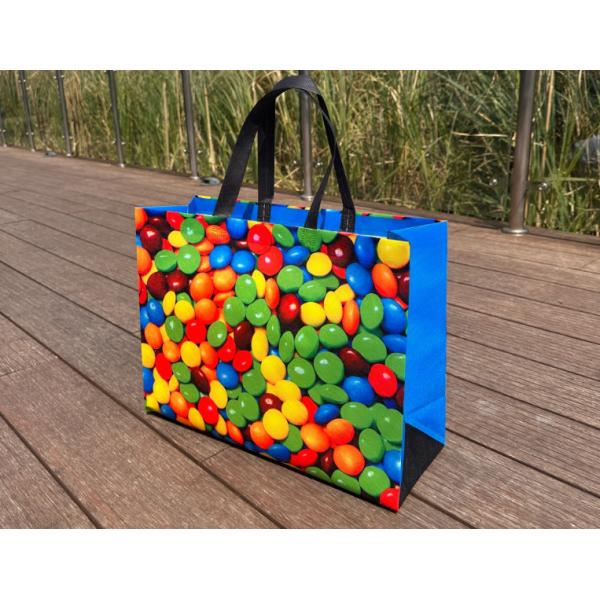 Buy Reusable Polypropylene Packaging Laminated ECO PP Woven Bag Shopping Tote REPT PP Woven Bag With Custom Logo at wholesale prices