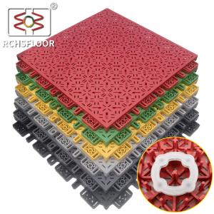 18mm PP Modular Sport Tiles 595g/Pc Polypropylene Interlocking Tiles