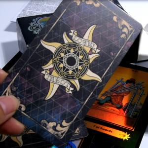 Customized Laser Tarot Gold Foil Card Holographic CMYK Printing