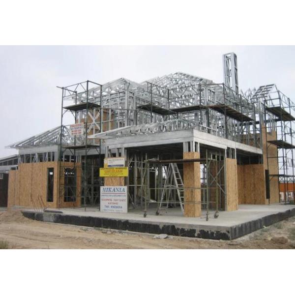 87SQM Pre Fab Steel Homes , Modular Steel Kit Homes Laminated Flooring