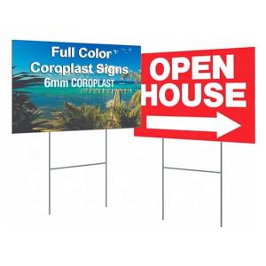 China Recyclable 18 X 24 Corrugated Plastic Signs on sale