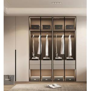 China Light Hotel Room Cabinets Modern Hotel Wardrobe Rock Plate 2*0.6m on sale