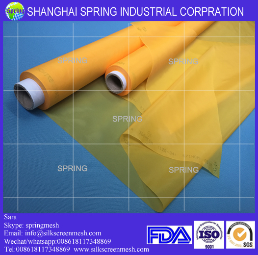 Screen printing mesh supply/59T Yellow or White/Screen printing mesh