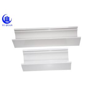 China 2.5 Inch PVC Rain Gutters Downspout Fittings White Long Lifespan on sale