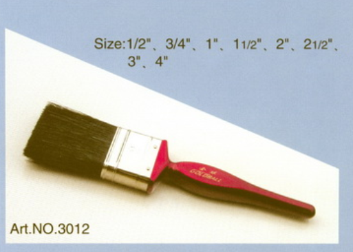Plastic handle pure natural bristle Chinese bristle synthetic mix paint brush No.3012