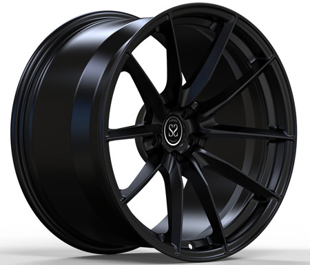 Buy 18X10.5 1 Piece Forged Wheels Matte Black Deep Concave Custom Car Rims at wholesale prices