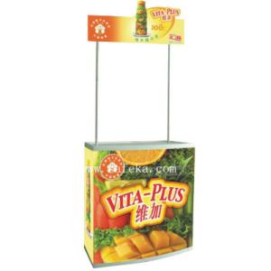 Quality Customs Cardboard Floor Displays Stand for Food Displays with poles for sale