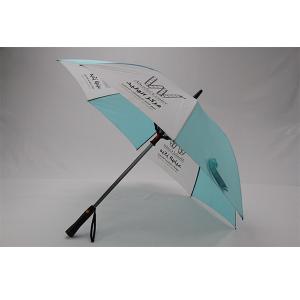 China Pongee Fabric 8mm Metal Shafts Straight Umbrella With Fan on sale