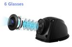 Weatherproof Rear View Mirror Dash Cam , 120 Degrees 2 Way Dash Cam DC 12V