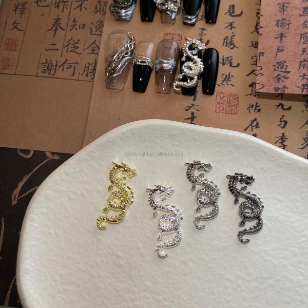 Upgrade Your Nail Game with Our Fashionable Dragon Nail Charm in Multiple Colors