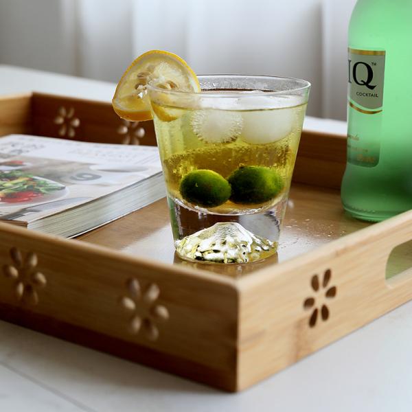 3L Sustainable Bamboo Serving Tray For Dessert Food ISO9001 certificated