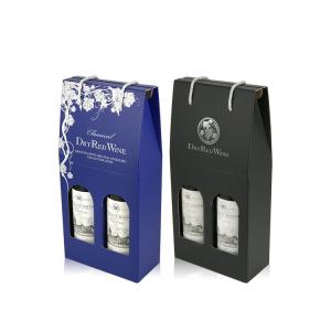 Paper Cardboard Wine Bottle Packaging Box With Custom Printed Logo