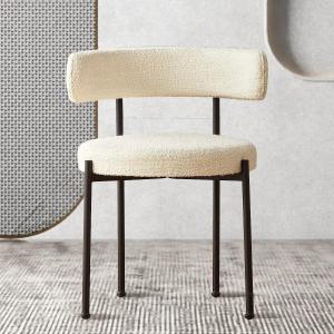 Adjustable Modern Upholstered Dining Chairs White Upholstered Side Chair
