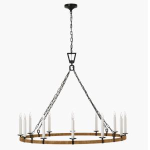 CHC 5874 Darlana XL Wrapped Ring Chandelier , Darlana Large Single Ring